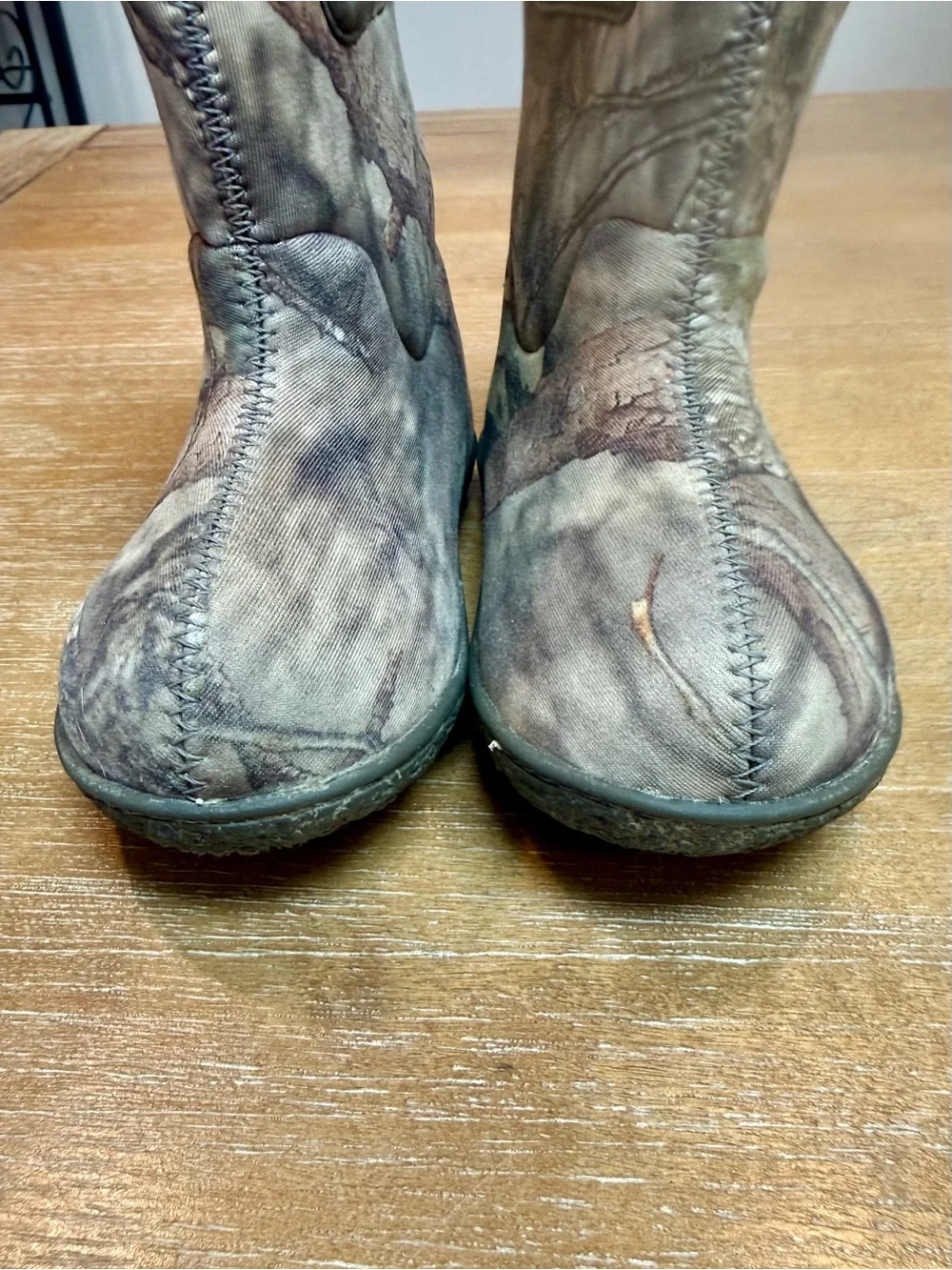Baby Bogs II Rain Boots Waterproof Imsulated Mossy Oak Pull On Handles Sz 7